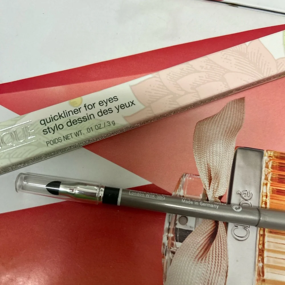 Clinique Quickliner For Eyes Eyeliner w/ Smudger Full Size 03 roast coffee